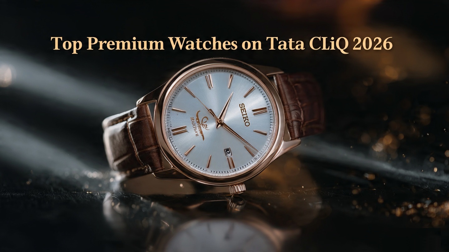 Titan Ceramics black analog watch from Tata CLiQ Luxury Watches collection