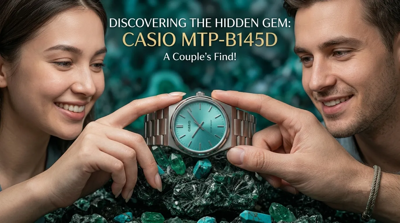 Casio MTP-B145D review showcasing premium stainless steel design