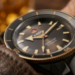 Rado Captain Cook automatic watch featuring a bronze case and green dial, showcasing one of the best Rado Watches for Men for diving.