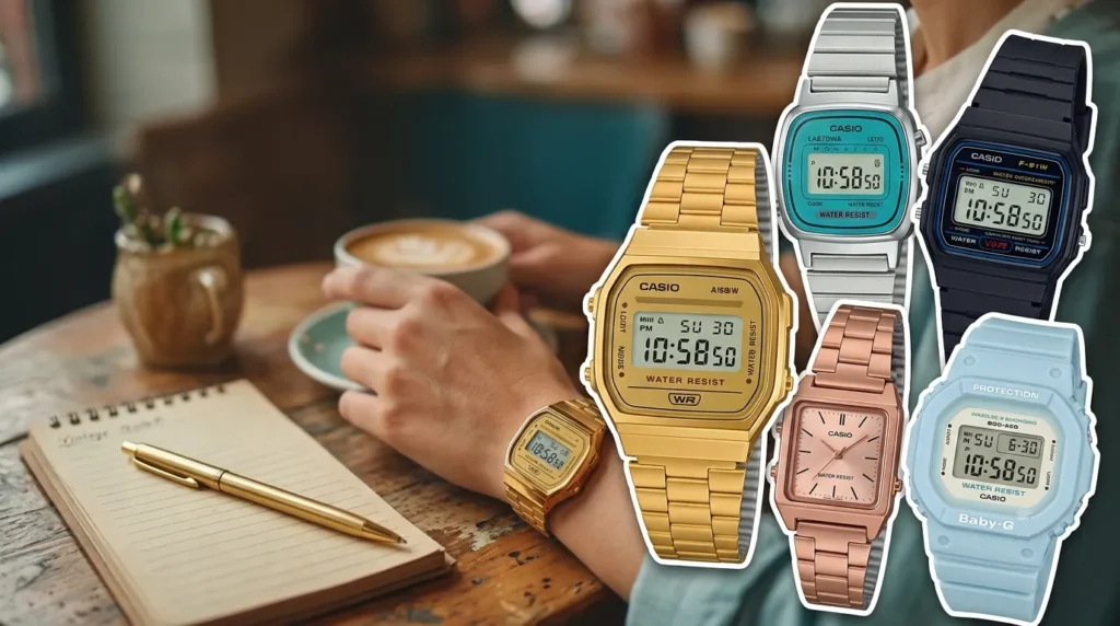 Casio Rose Gold Digital Watch