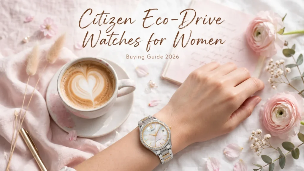 Citizen Eco-Drive ladies watch with diamond hour markers