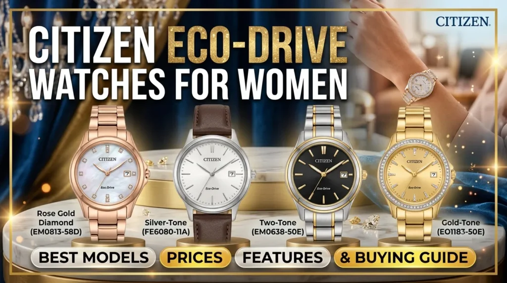 Citizen Eco-Drive women's watch with stainless steel bracelet