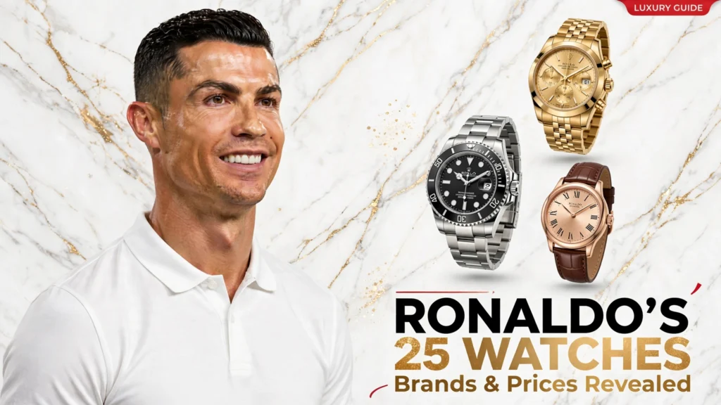 Cristiano Ronaldo watches collection featuring premium Swiss watch brands