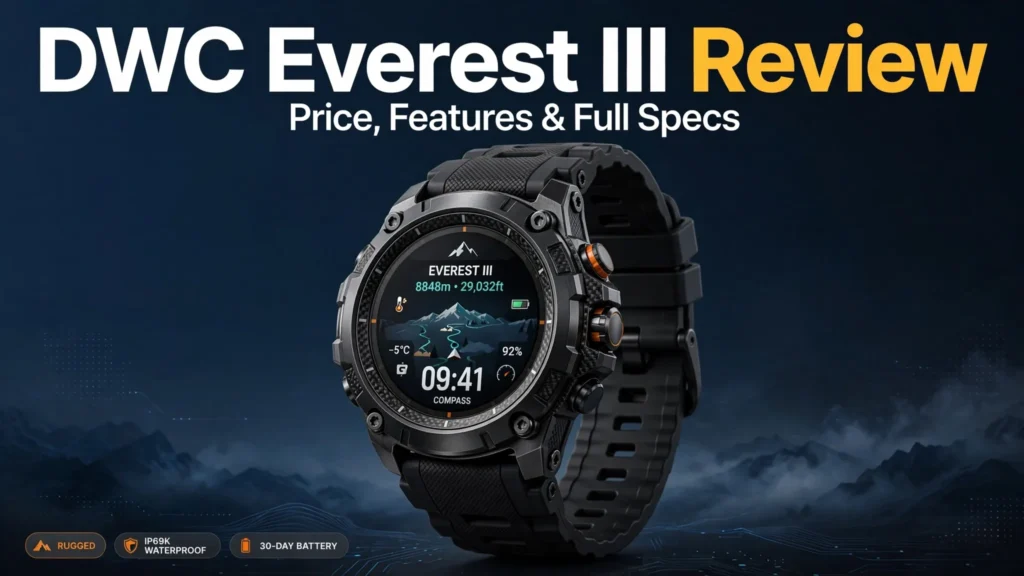 DWC Everest 3 stainless steel bracelet and field watch design