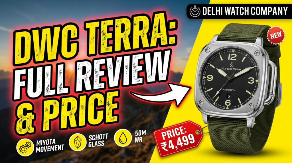 Delhi Watch Company Terra men's watch with durable strap