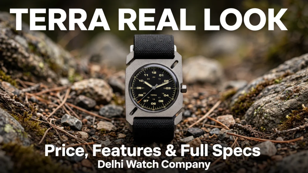 Delhi Watch Company Terra field watch with stainless steel case