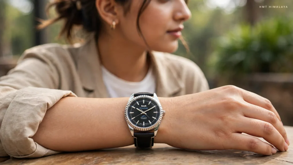 HMT Himalaya Quartz IPS Watch on wrist