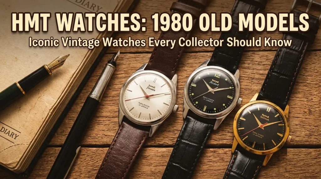 HMT classic watch collection with iconic 1980s models