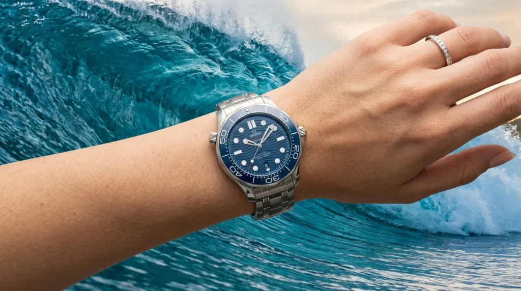 Omega Seamaster Diver 300M and Rolex Submariner bezel and dial thickness.
