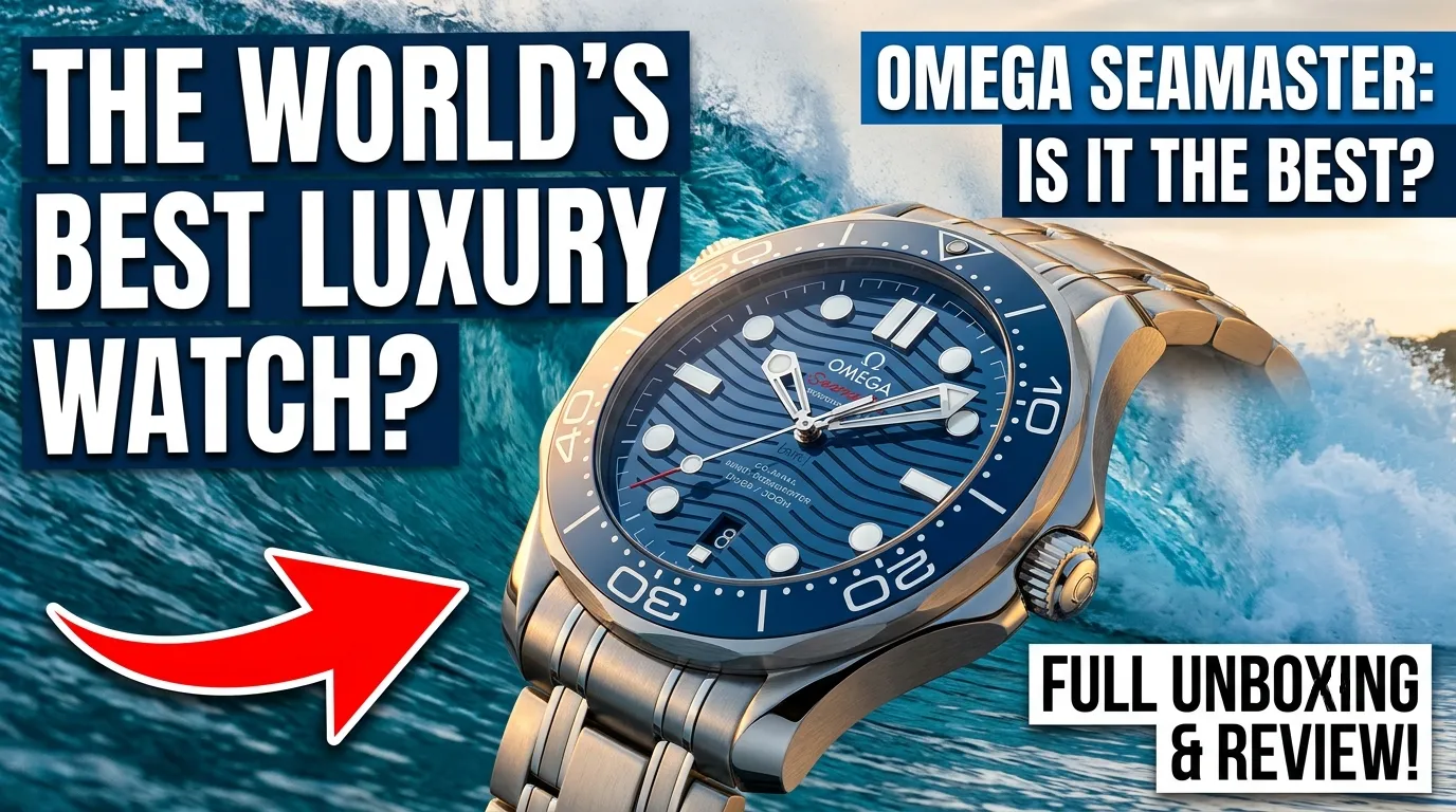 blue ceramic wave dial on the Omega Seamaster Diver 300M showing laser engraving and skeleton hands.