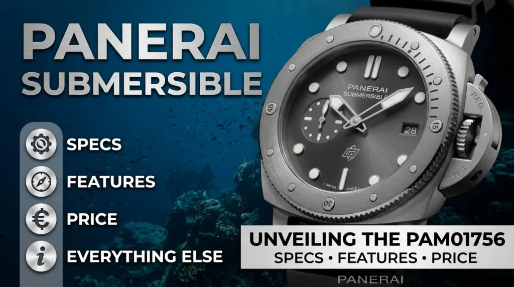 Panerai Launches the Submersible PAM01756 displaying the automatic movement
