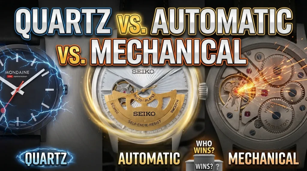 Different types of watch movements explained with examples