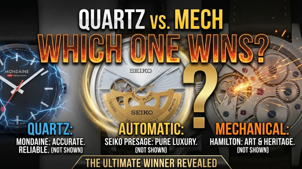 Quartz vs automatic watch accuracy comparison