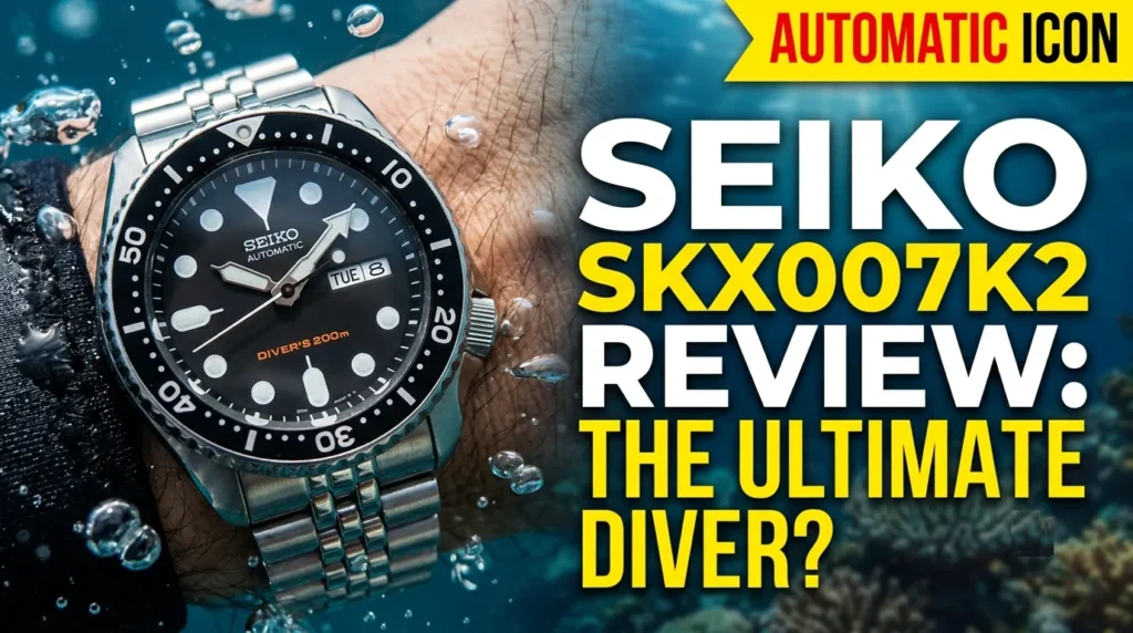 Seiko SKX007K2 front view