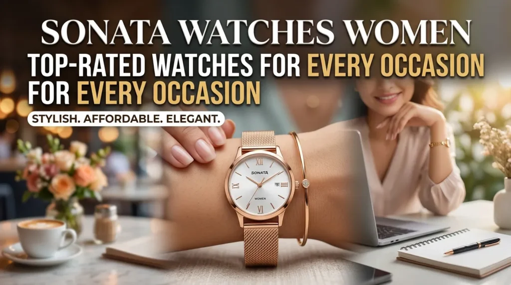 Affordable Sonata Watches Women with premium-looking finish,