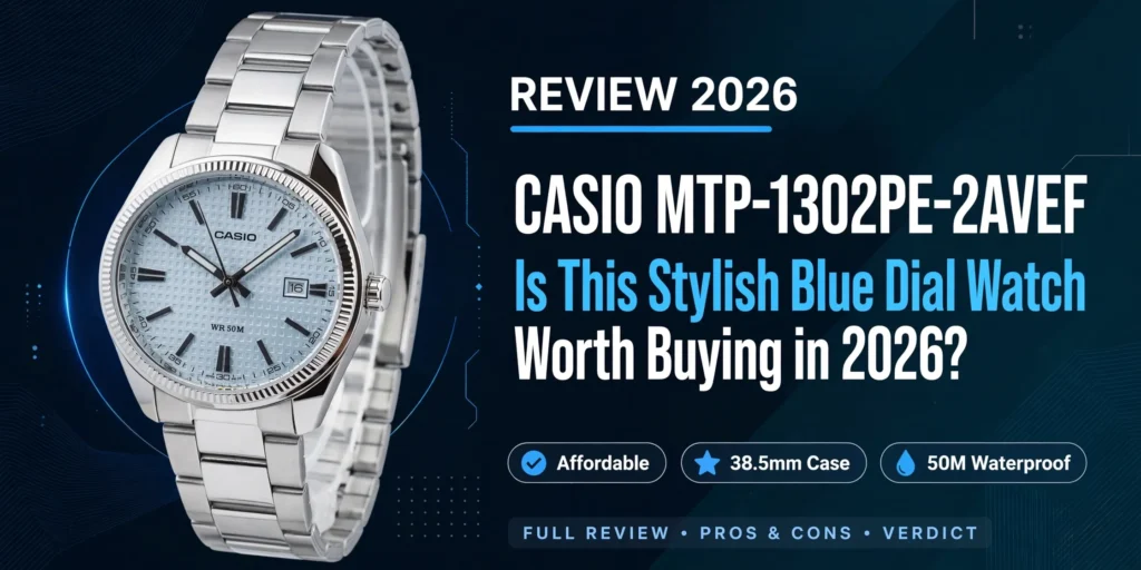 Latest Casio MTP-1302PE-2AVEF men's watch in 2026