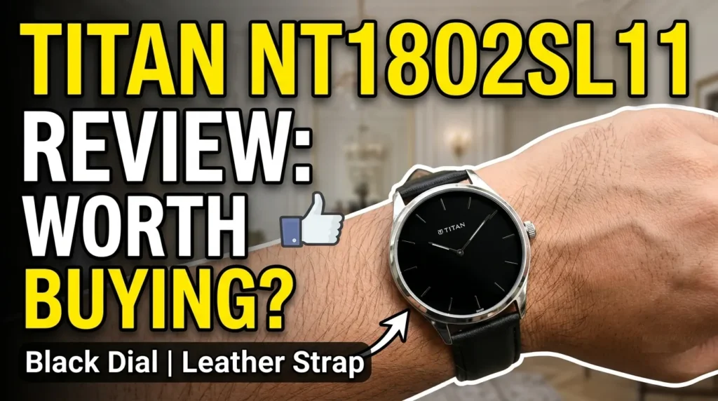 Titan Workwear Quartz Analog Black Dial Watch