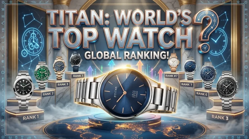 Titan watch display featuring premium designs