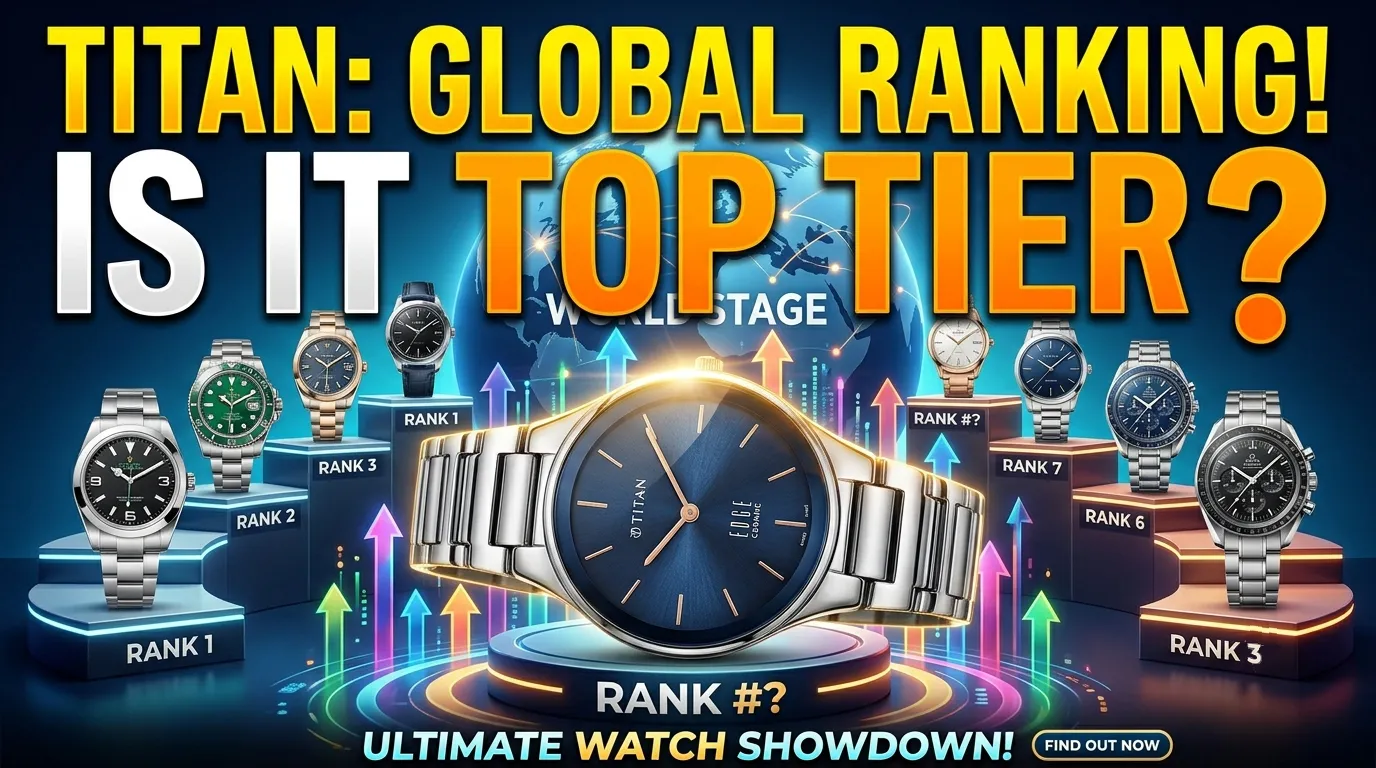 Titan watch ranking in the world compared with global watch brands