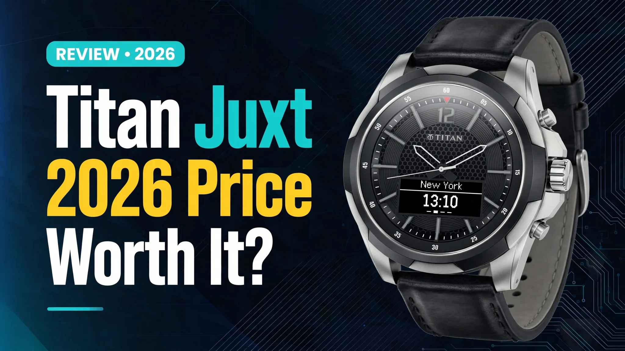 Titan Juxt hybrid watch with Bluetooth smart connectivity