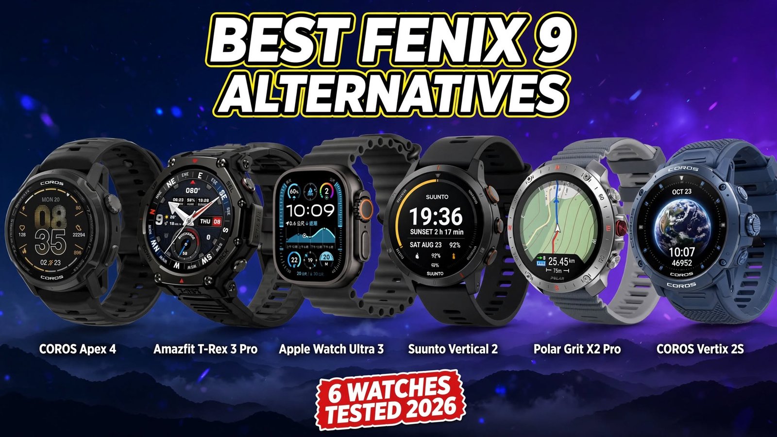What is the best alternative to Garmin Fenix 9 Pro