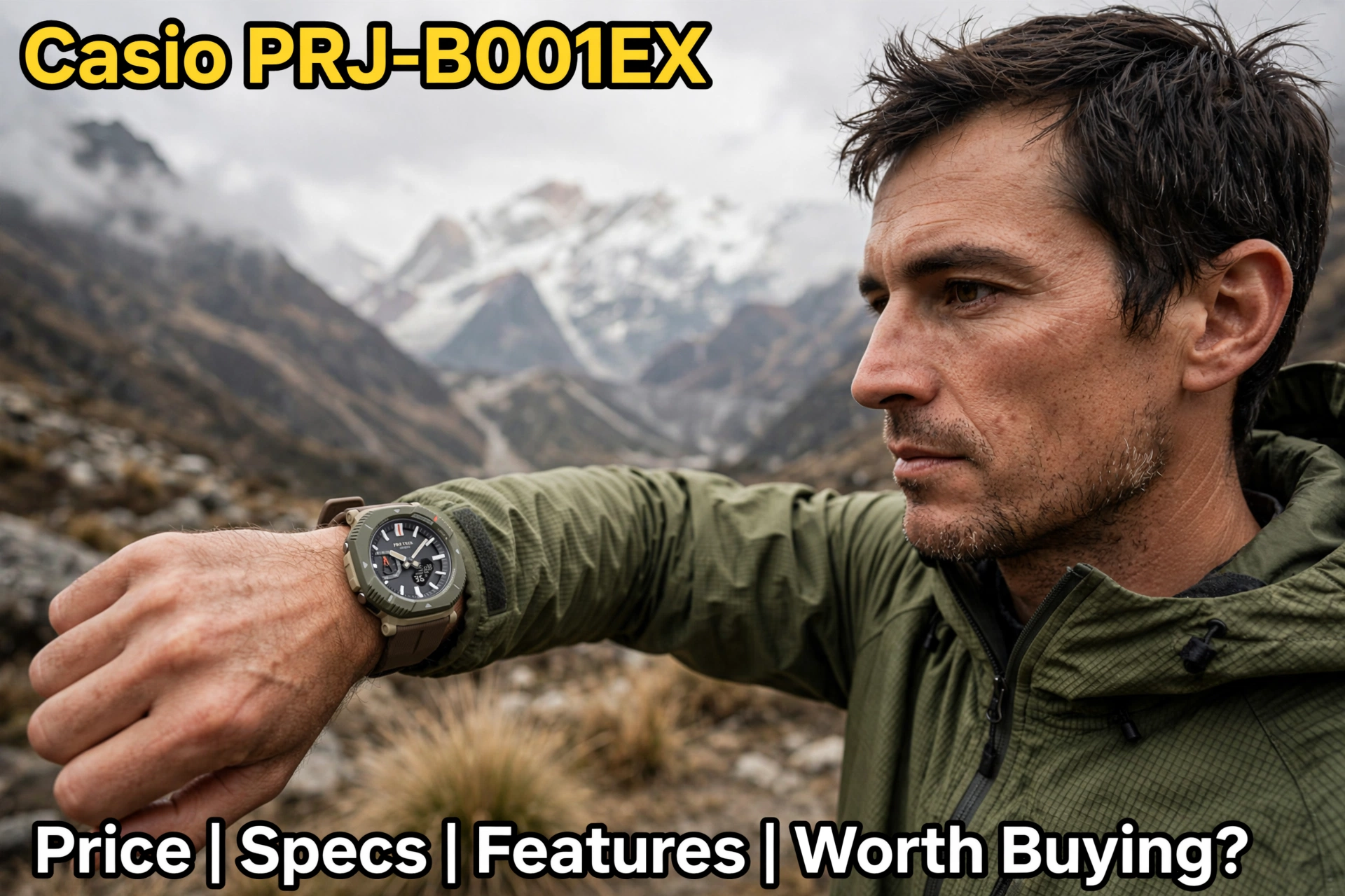 Casio PRJ-B001EX adventure watch for trekking and camping
