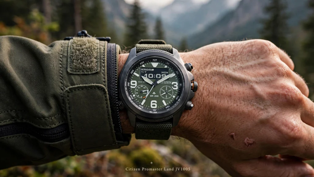 Citizen Promaster Land JV1005 on wrist