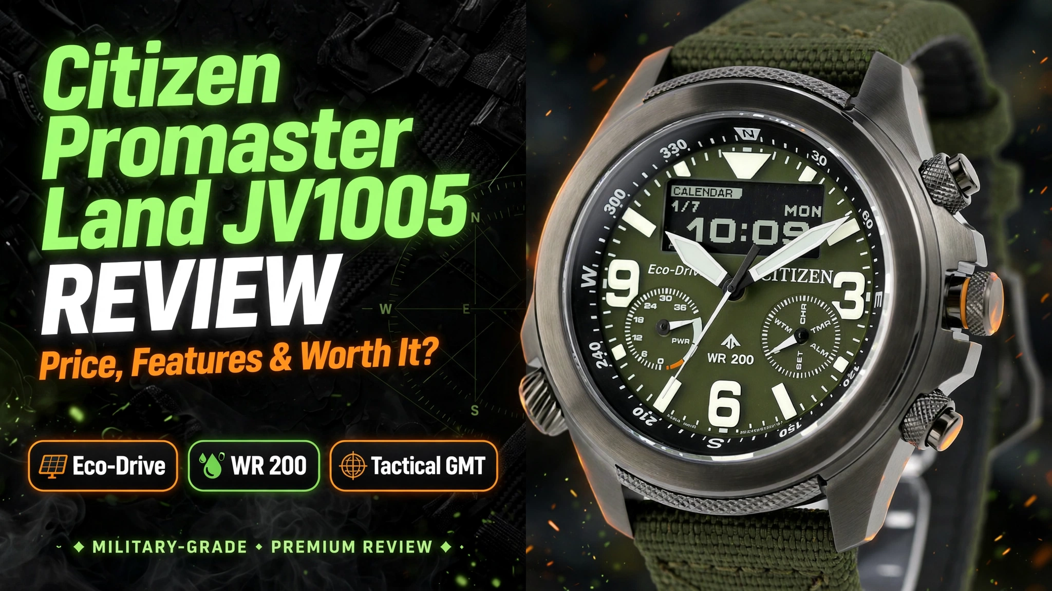 Citizen Promaster Land JV1005 case and bezel