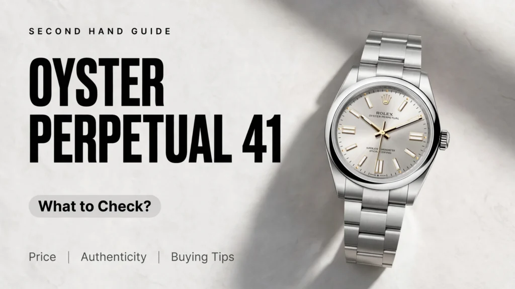 Rolex Oyster Perpetual 41 silver dial and Oyster bracelet