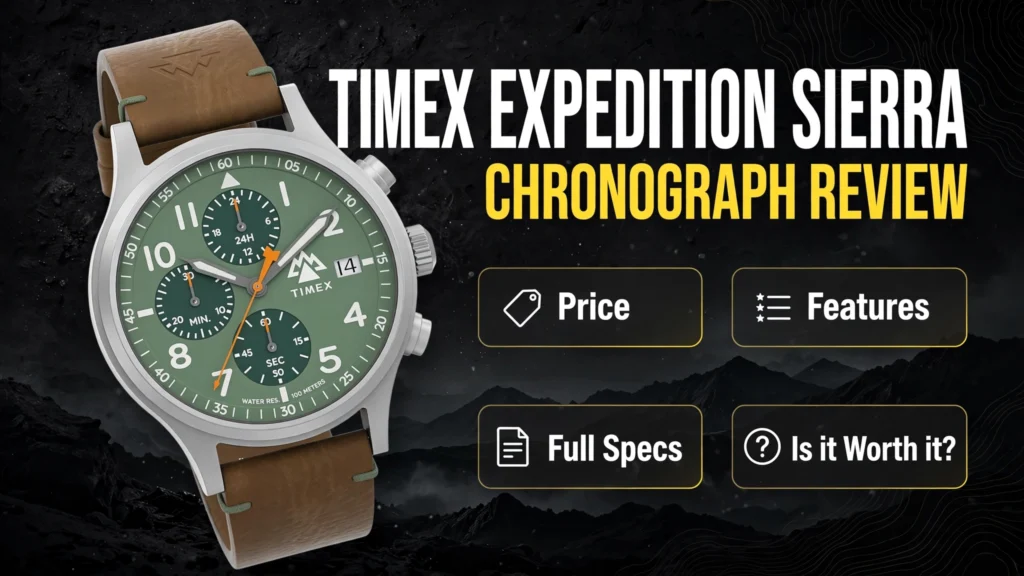Timex Expedition Sierra Chronograph front view