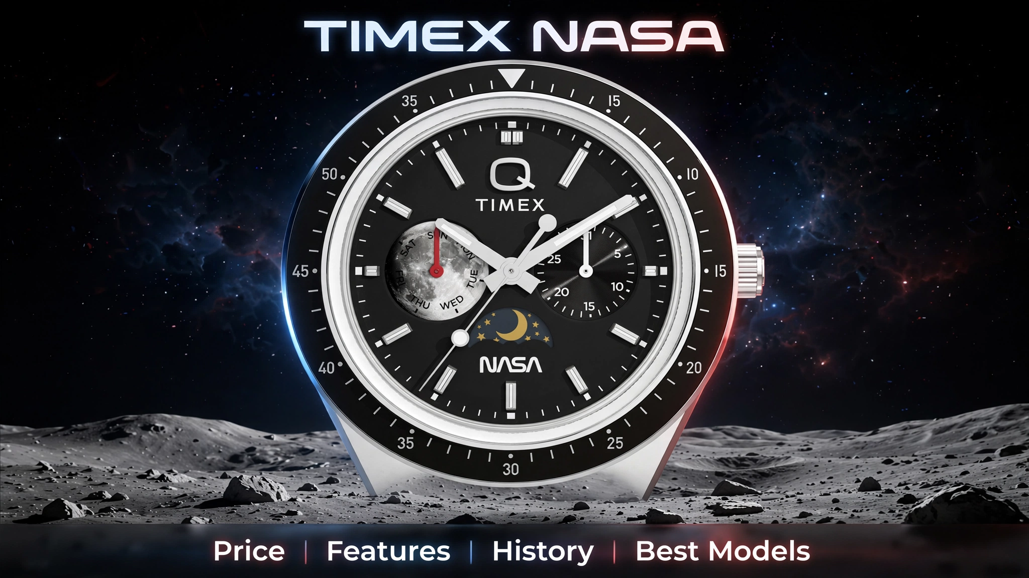 Timex NASA watch front view