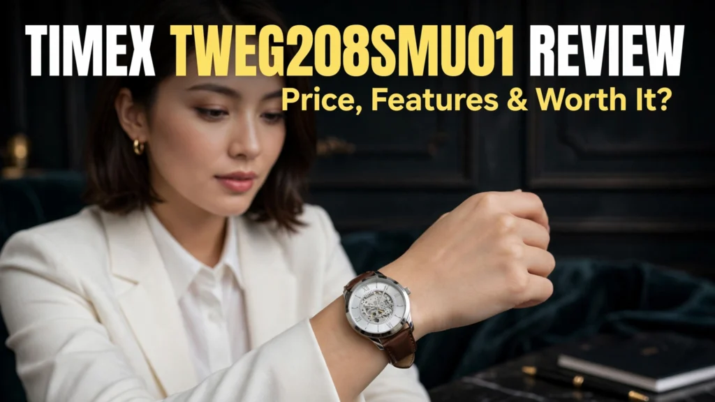 Timex TWEG208SMU01 watch strap and case