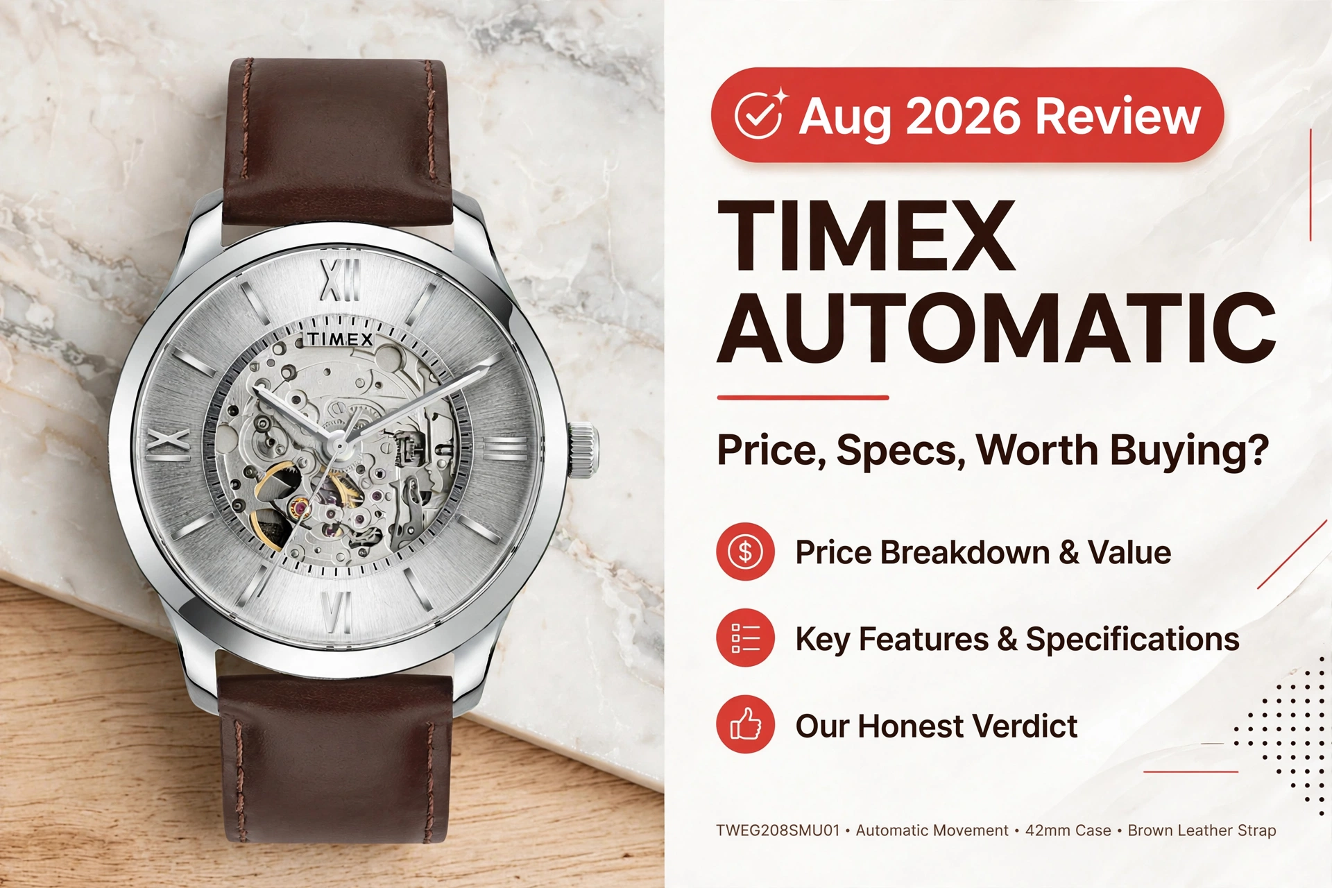 Timex TWEG208SMU01 watch front view