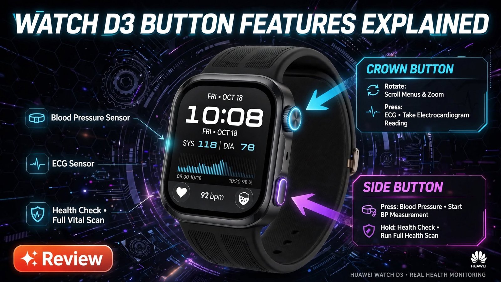 HUAWEI WATCH D3 Blood Pressure Monitoring