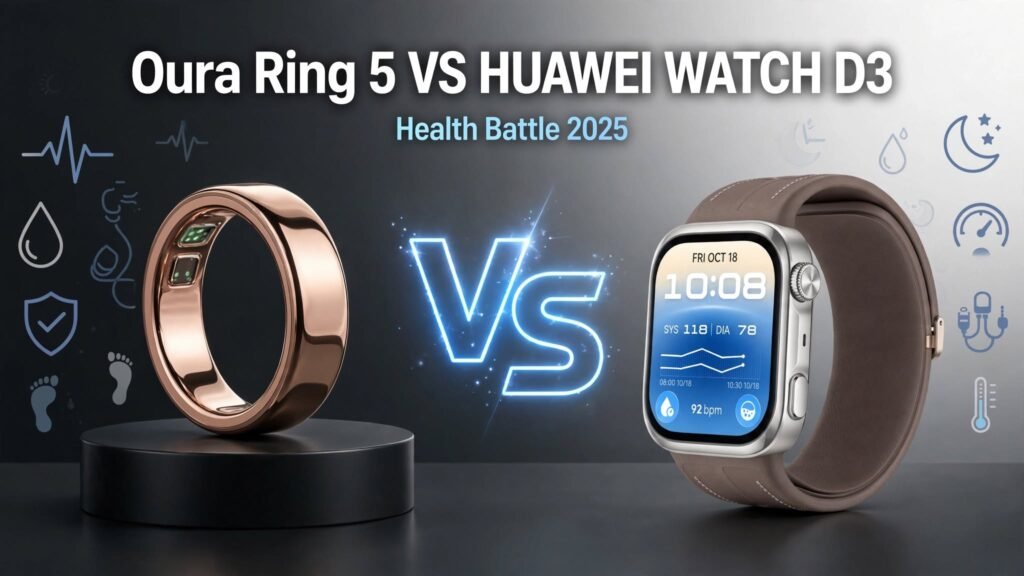 Oura Ring 5 vs HUAWEI WATCH D3 which is better