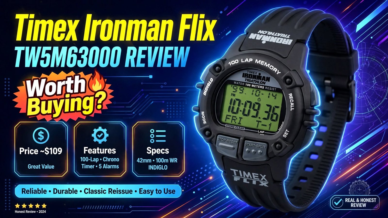 Timex Ironman Flix TW5M63000 watch review