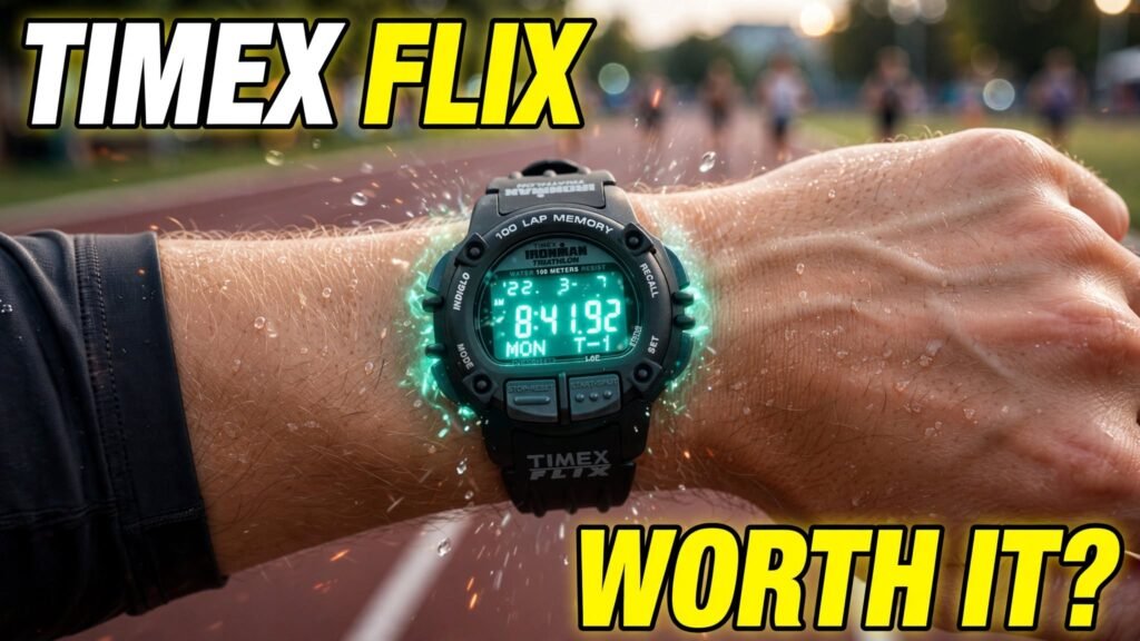 Timex Ironman Flix TW5M63000 on wrist